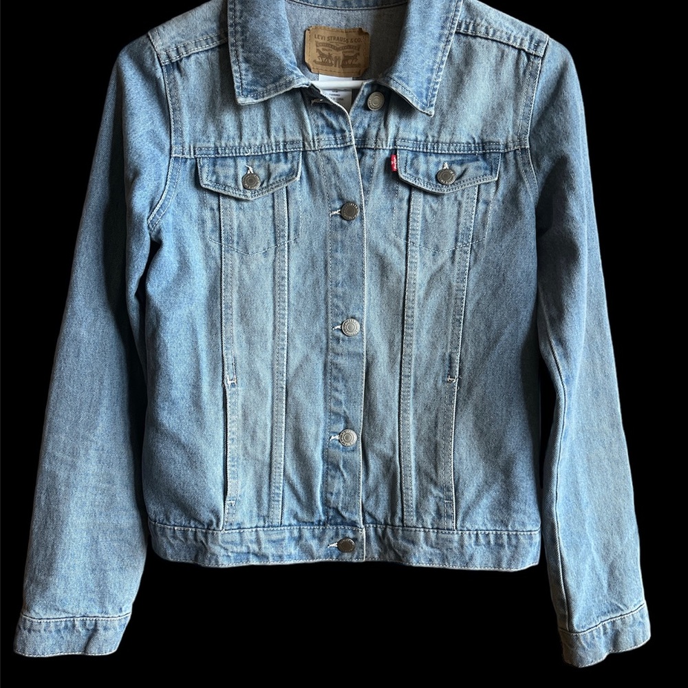 Levi’s Trucker Jean Jacket classic vintage denim light wash Teen 13-15.